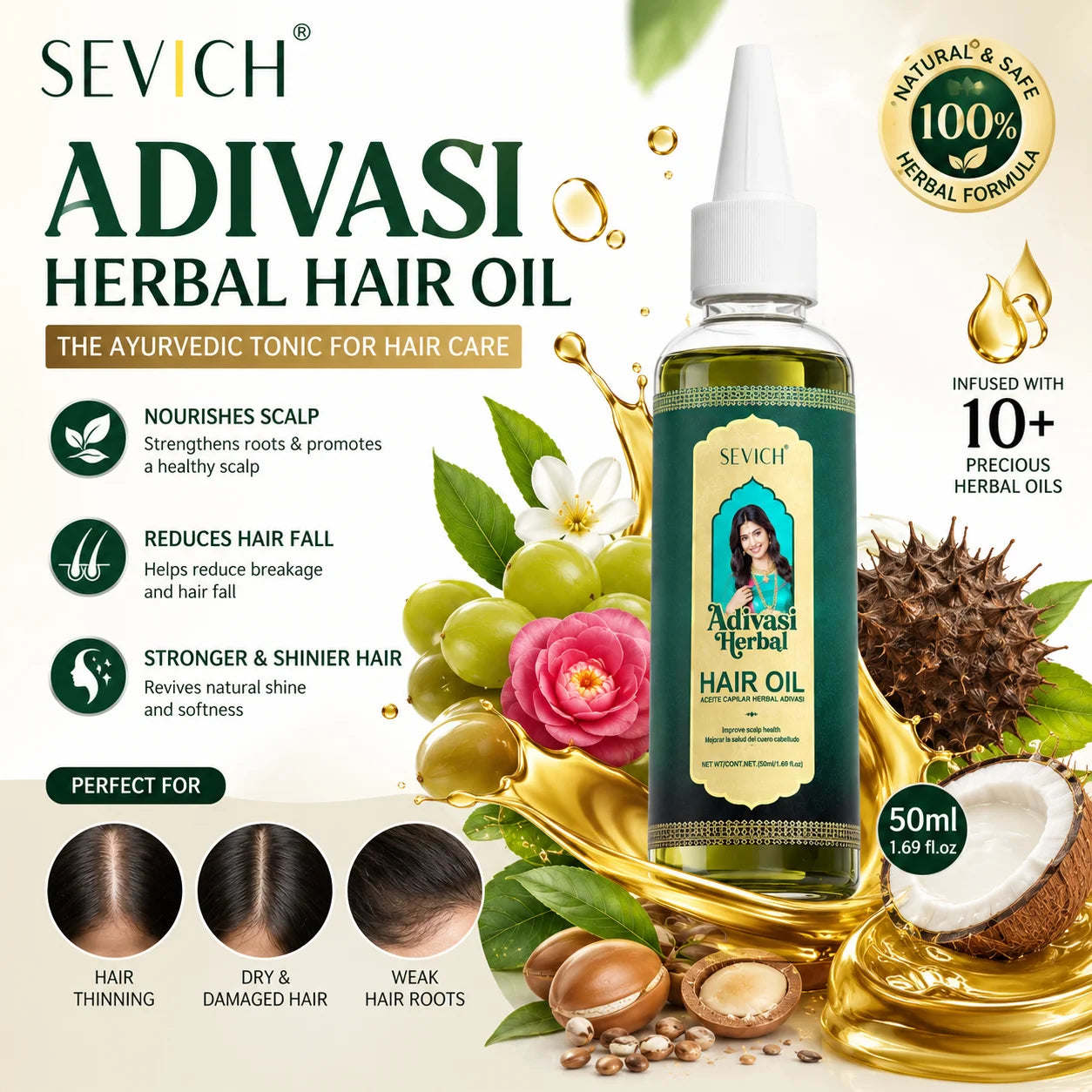Ayurvedic Hair Growth Oil Adivasi